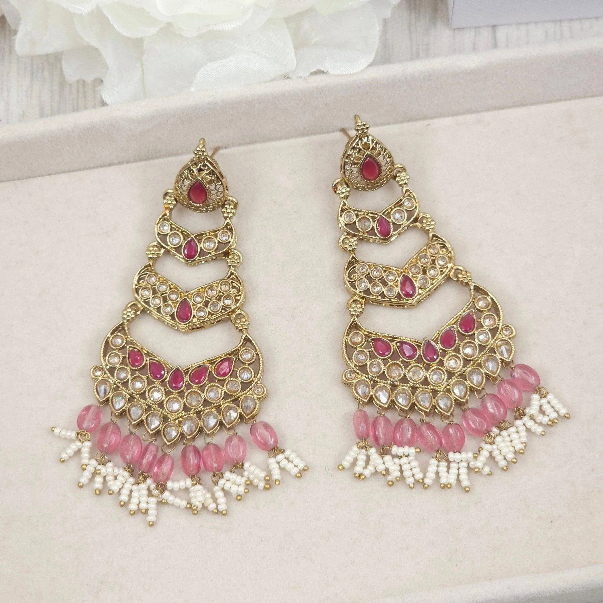 Jasmin Gold Drop Earrings for Women