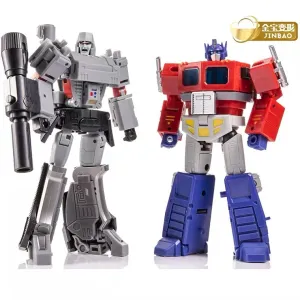 JB Jinbao Pocket Size DF04 Optimum Warrior & DF05 Destroy Emperor (Deluxe Optimus Prime & Megatron) 12.5cm