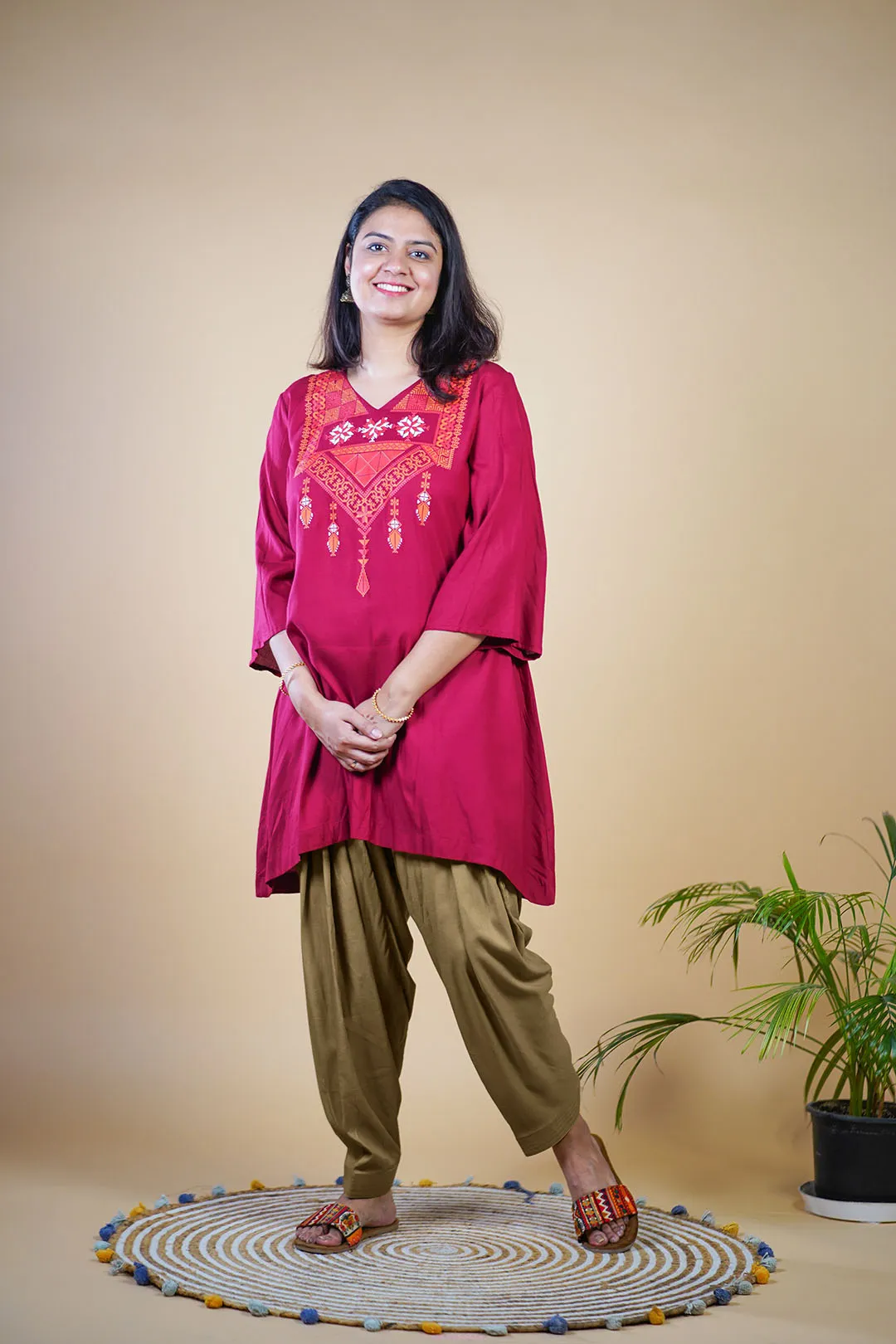 Khaki Rayon Salwar