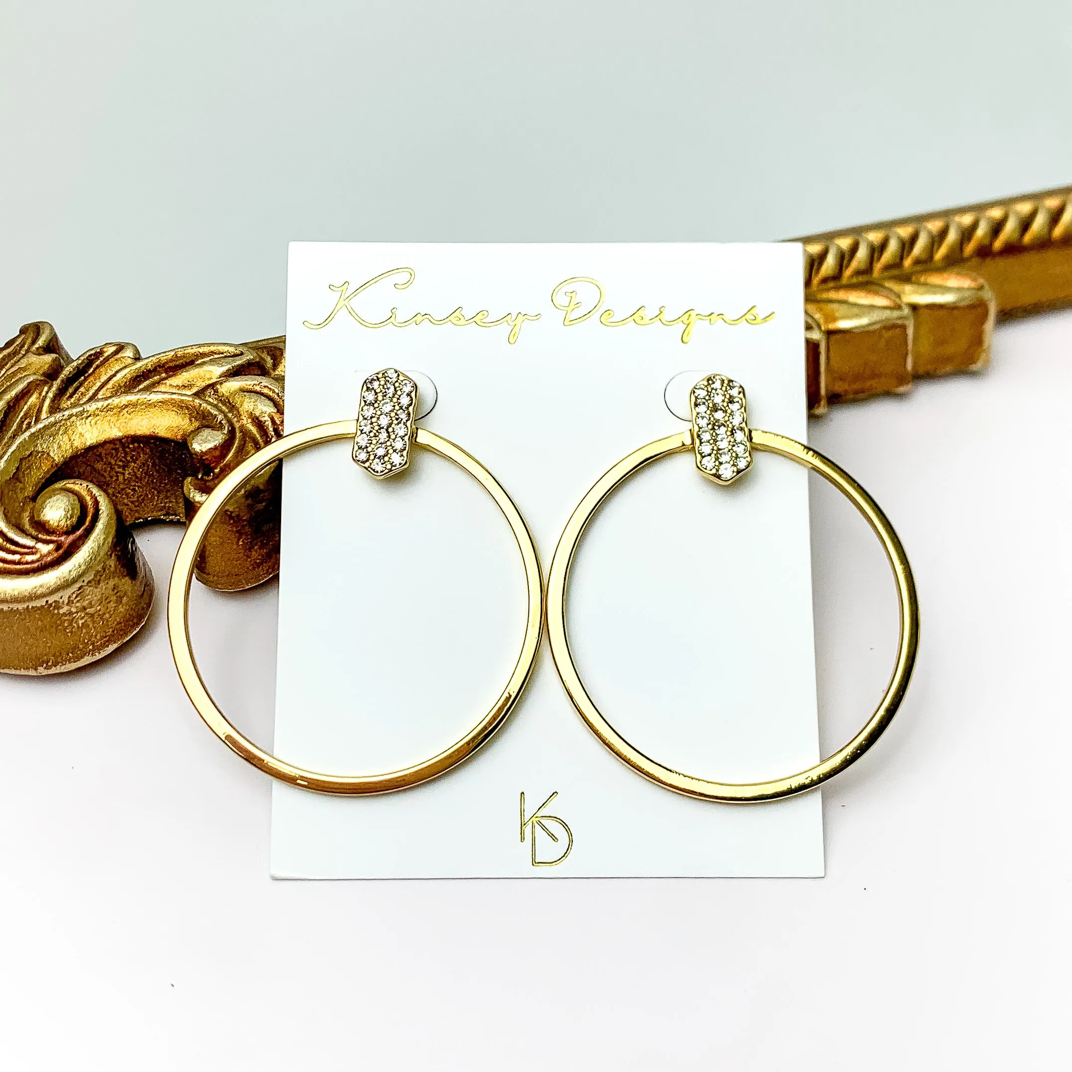 Kinsey Designs | Jossie Lux Hoop Earrings with CZ Crystals