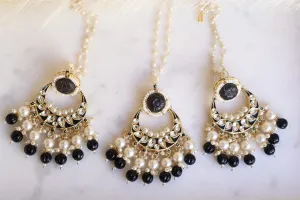 Kusum -Chandbali Earring tikka set