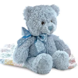 Large Blue Teddy Bear - 12 inches