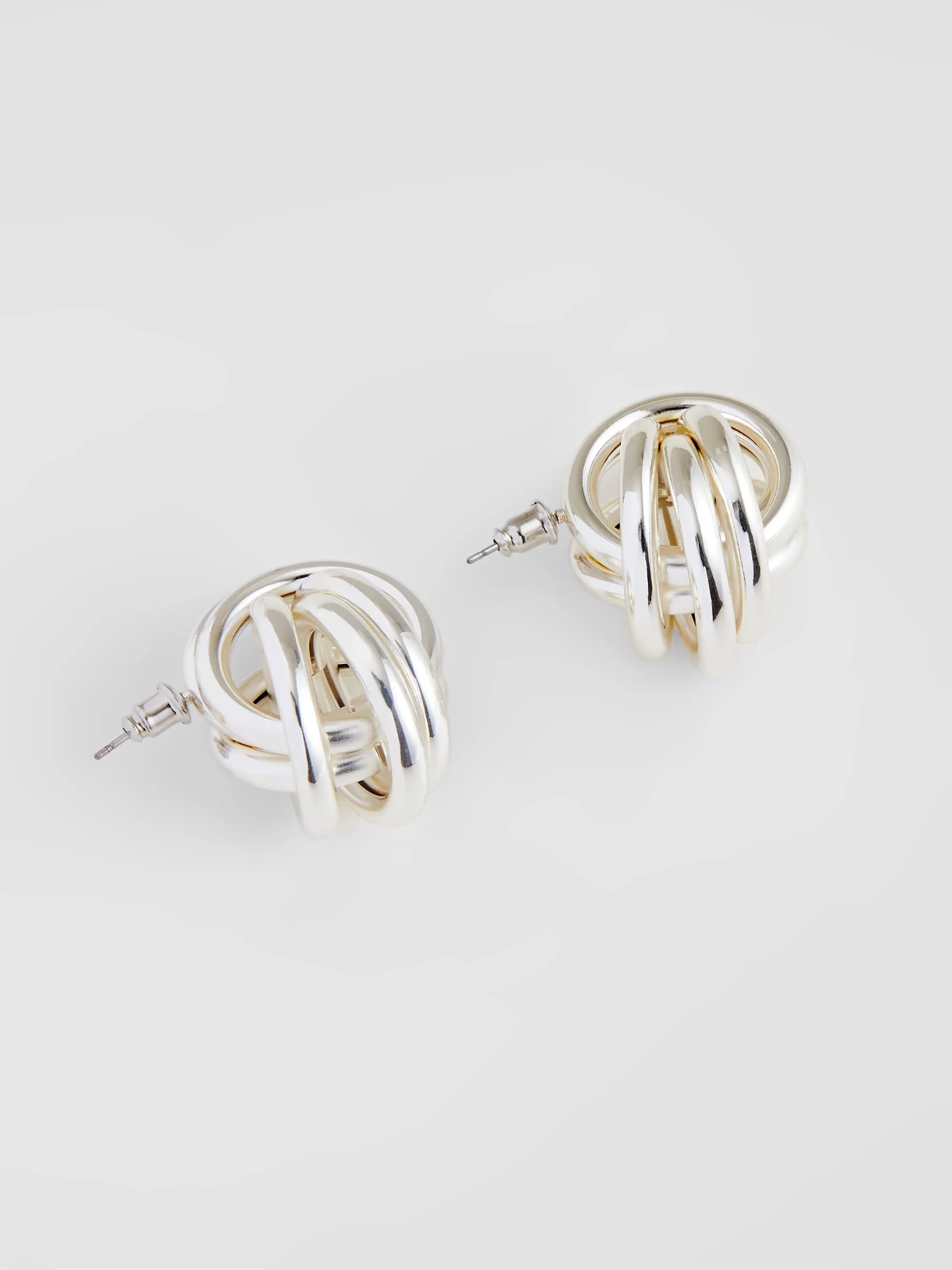 Large Multi Loop Stud Earrings