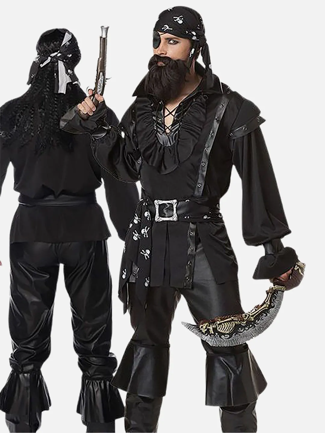 Little Surprise Box Black Pirates Adults Halloween Costume Dress Up one size