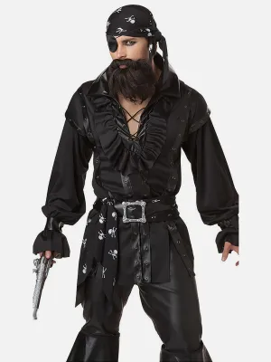 Little Surprise Box Black Pirates Adults Halloween Costume Dress Up one size