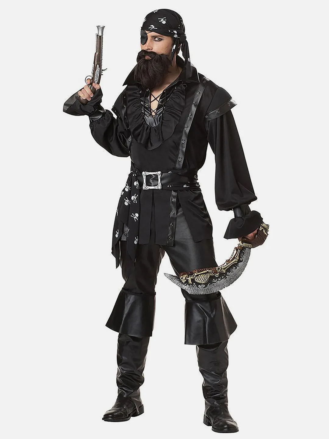 Little Surprise Box Black Pirates Adults Halloween Costume Dress Up one size