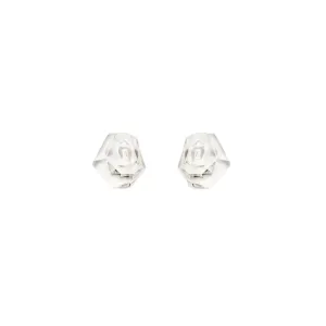 Lolas Clear Acrylic Clip On Earrings