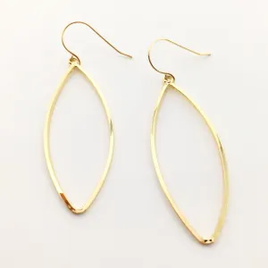 Malia Hollow Marquise Earrings