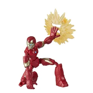 Marvel Avengers Bend And Flex, 6-Inch Flexible Iron Man Action Figure, Blast Accessory, Ages 6 And Up