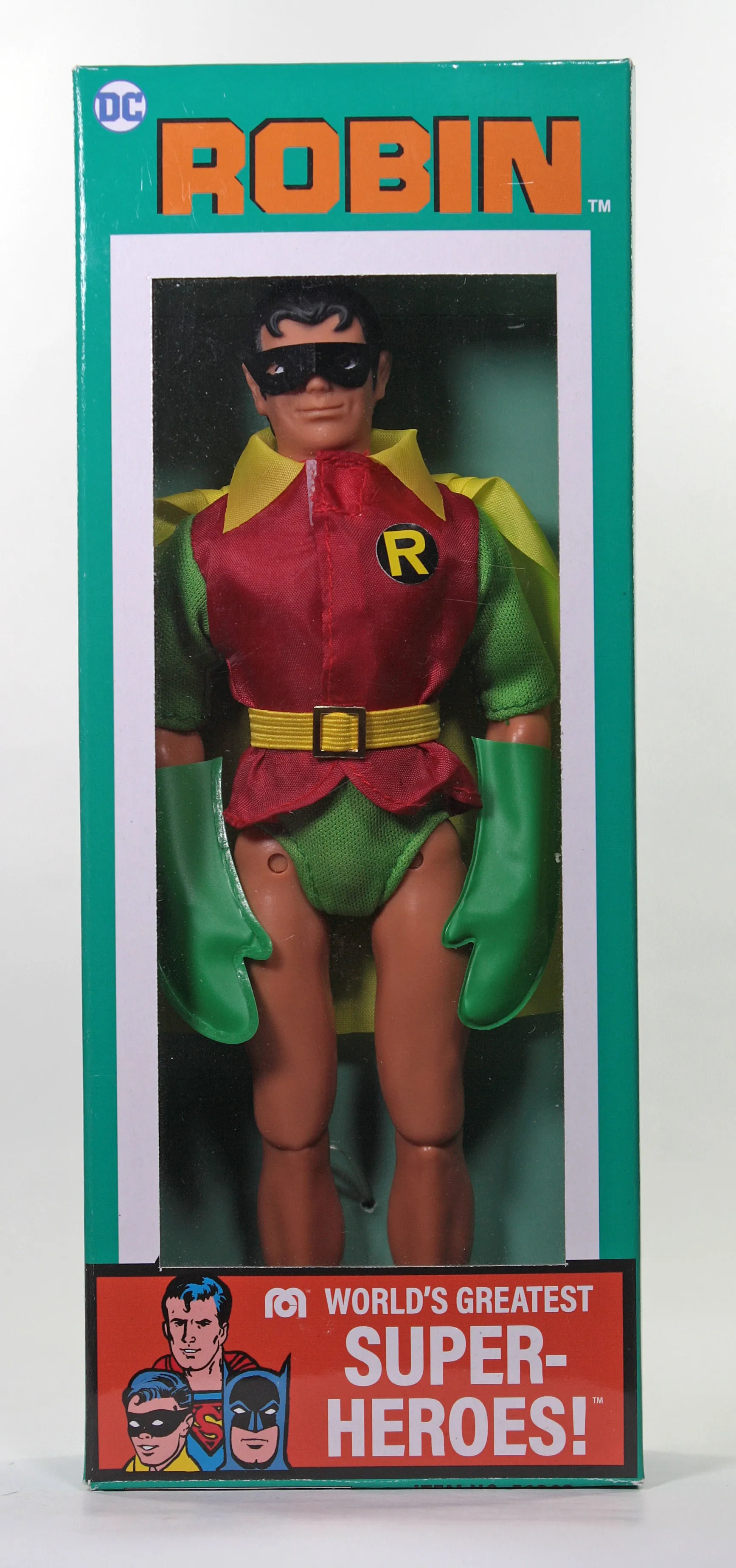 Mego DC World\'s Greatest Super-Heroes! 50th Anniversary - Robin 8-inch Action Figure (51302) LOW STOCK