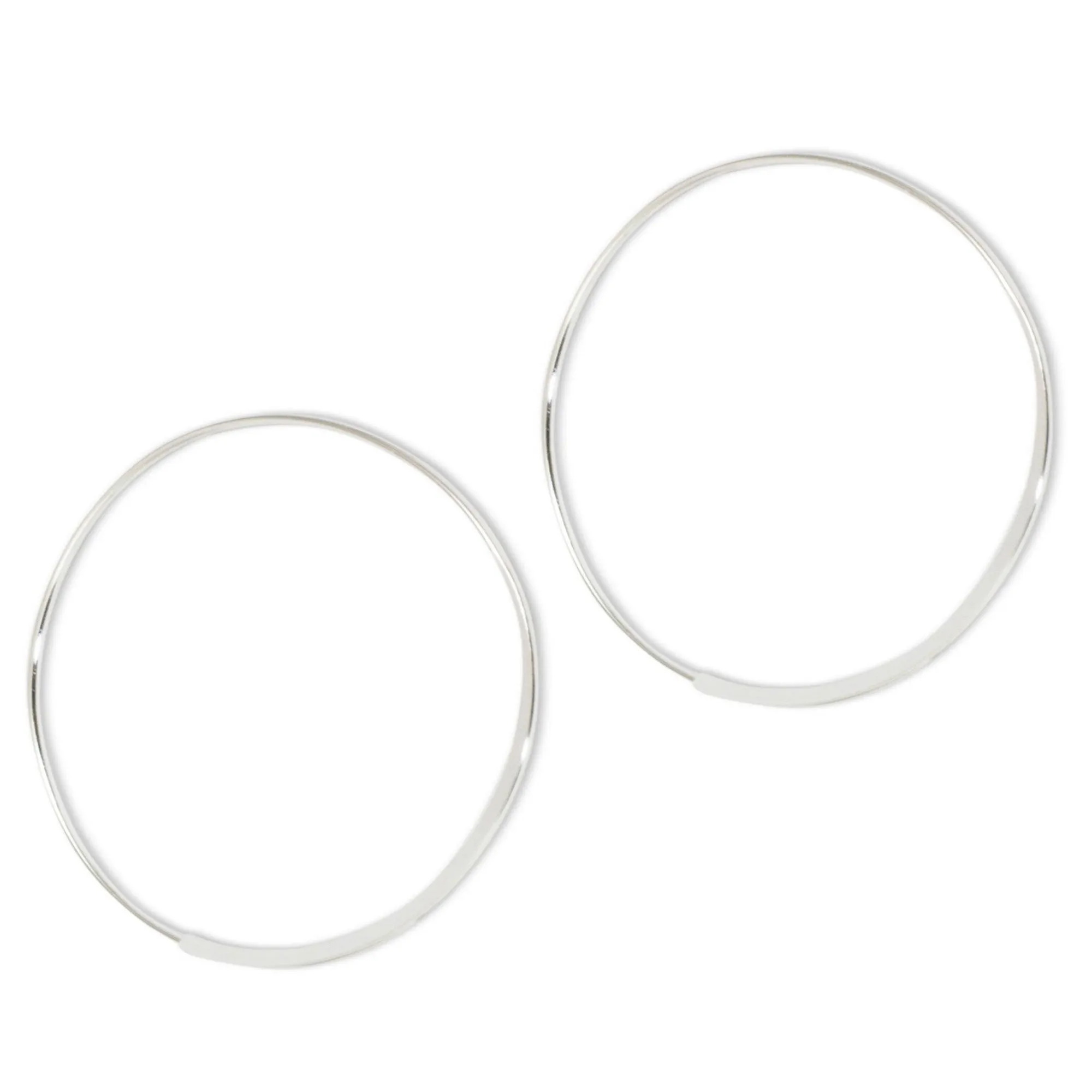 Minimalist Sterling Silver Hoop Earrings