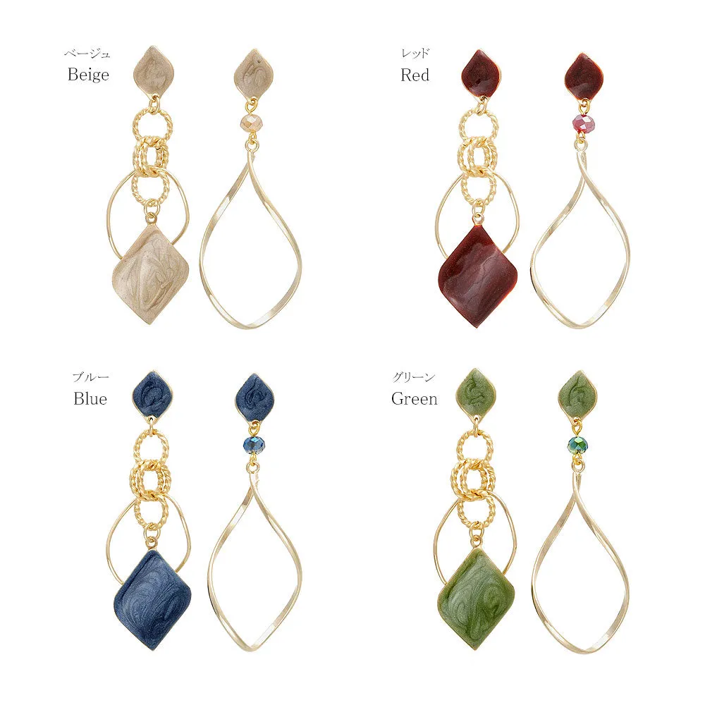 Mismatched Multi Drop Earrings