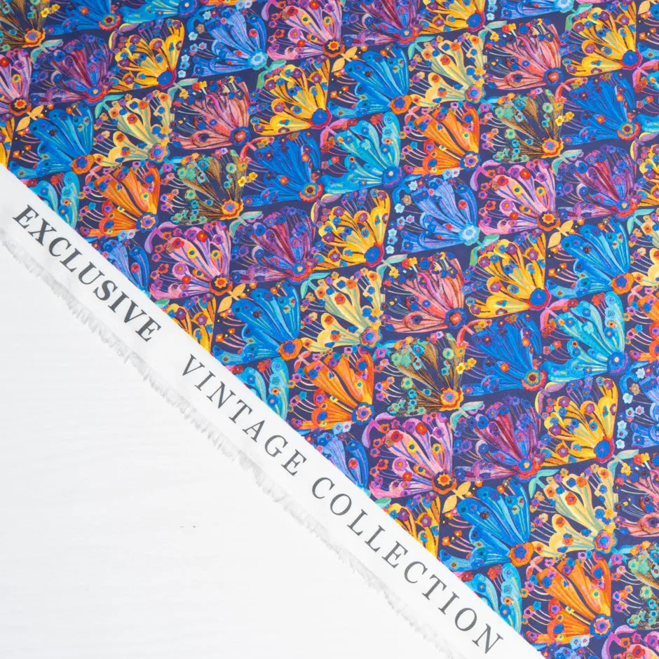 Multi-Coloured Geometric Printed Pure Cotton