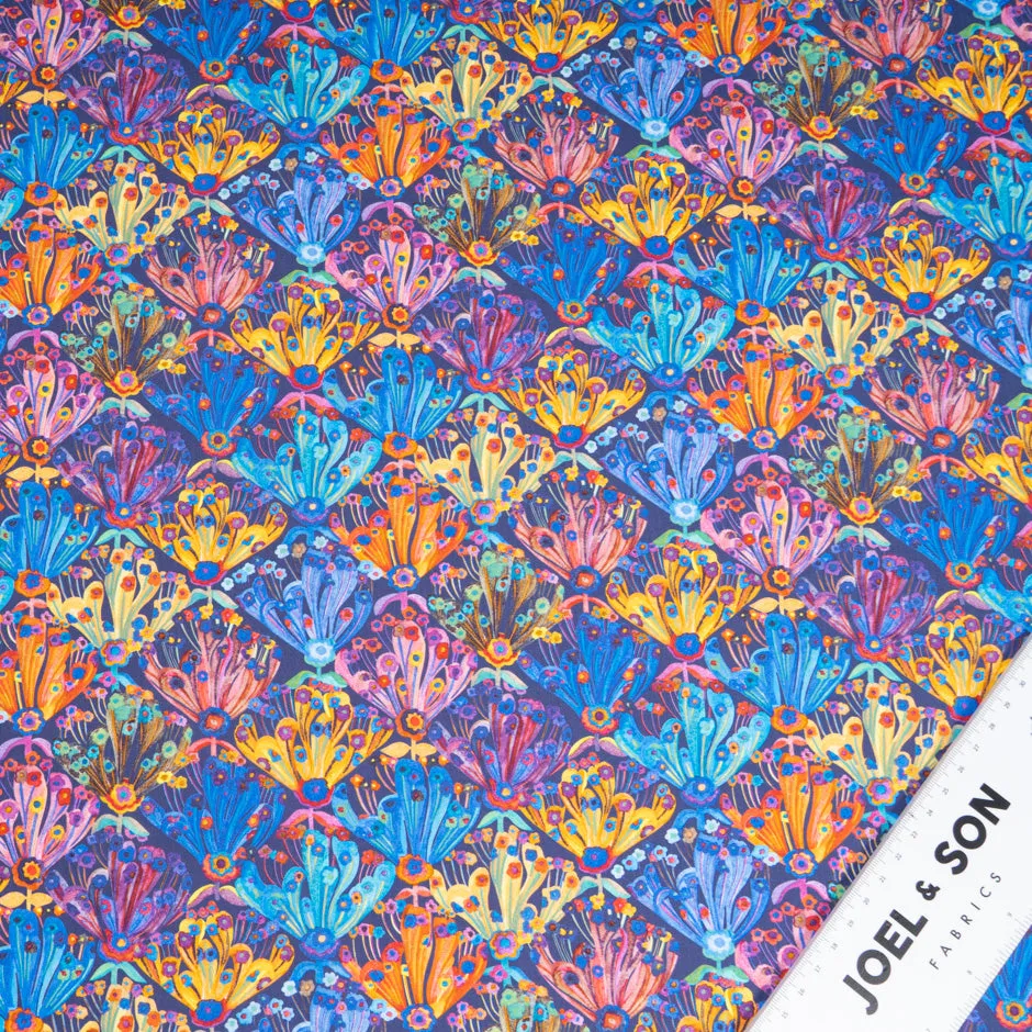 Multi-Coloured Geometric Printed Pure Cotton