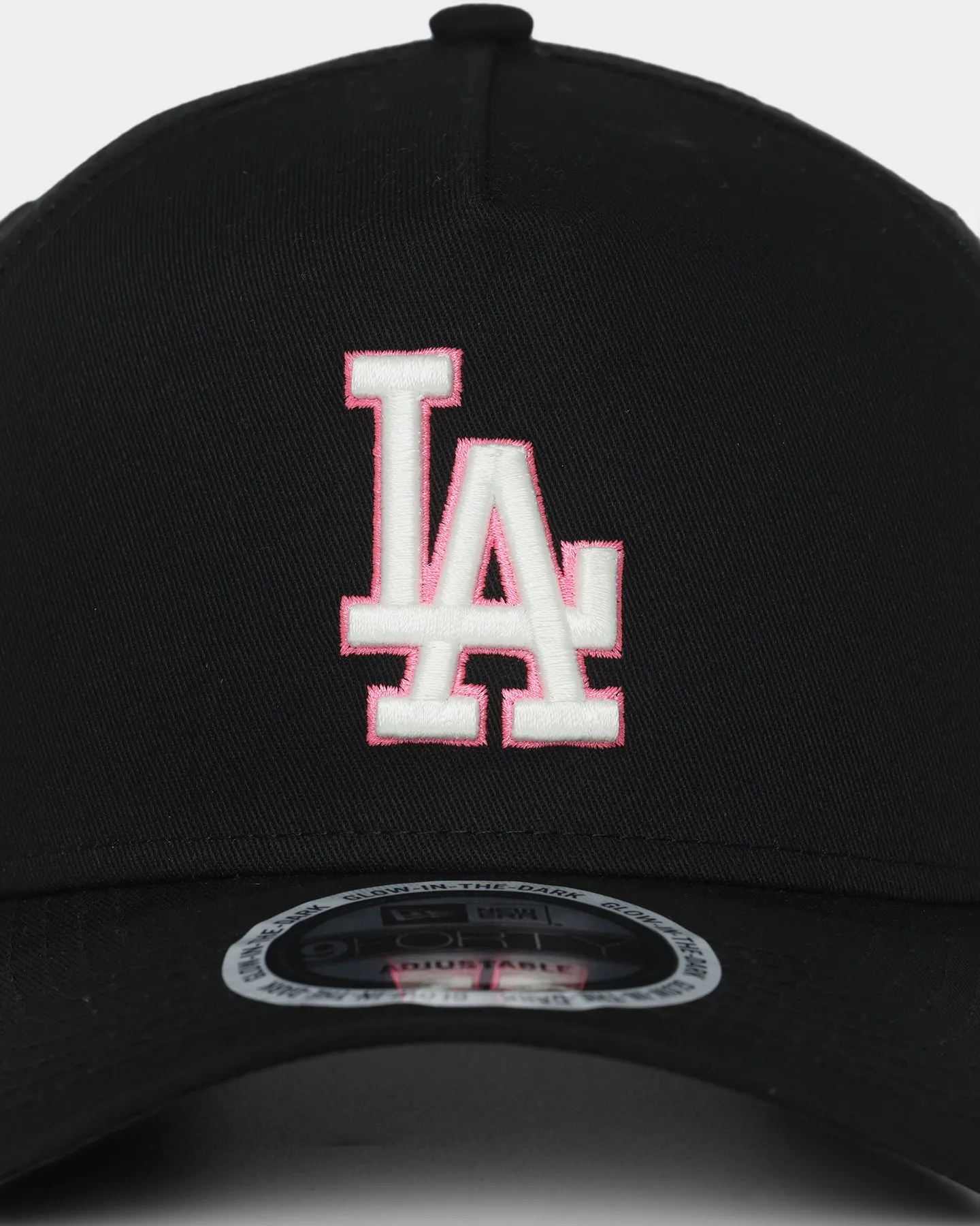 New Era Los Angeles Dodgers Neon Pink 9FORTY A-Frame Snapback Black/Neon