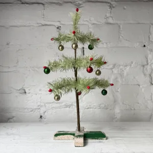 Nostalgic Small Decorated Tree on Stand