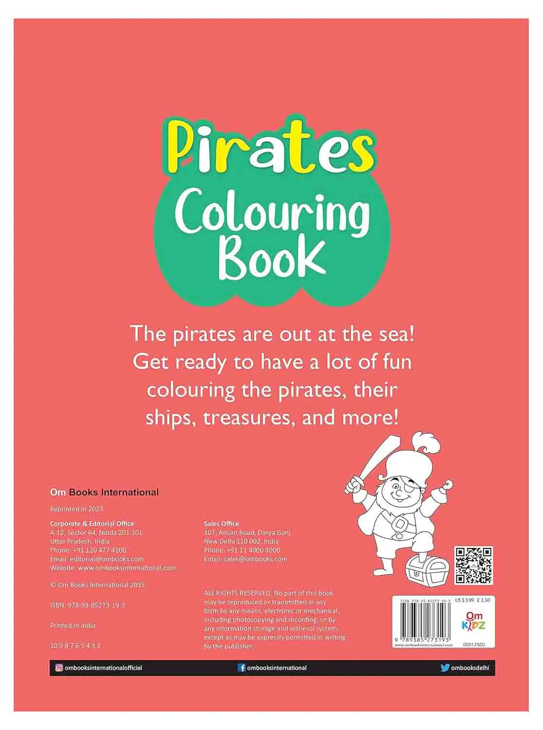 Om Books international Pirates Colouring book- Copy Colouring books