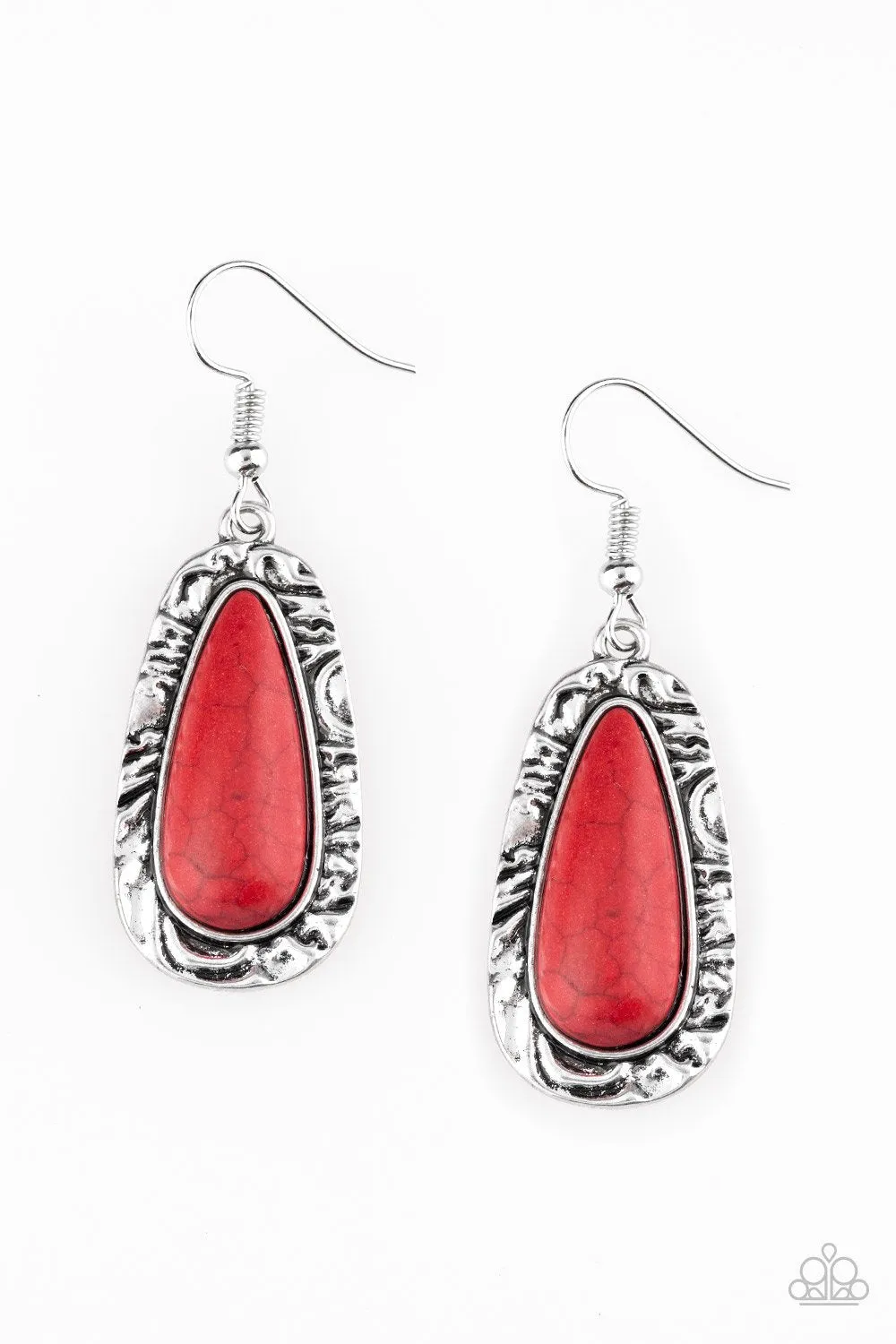 Paparazzi Earring ~ Cruzin Colorado - Red