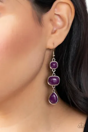 Paparazzi Earring ~ Fashion Frolic - Purple