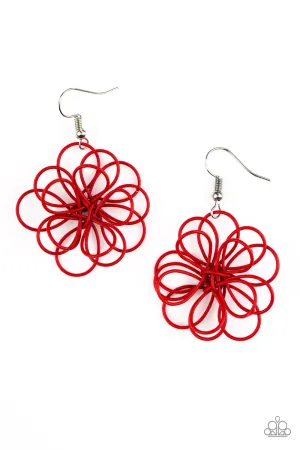 Paparazzi Earring ~ Midsummer Magic - Red