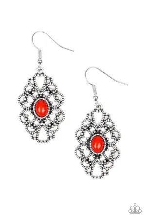 Paparazzi Earring ~ Over The POP - Red