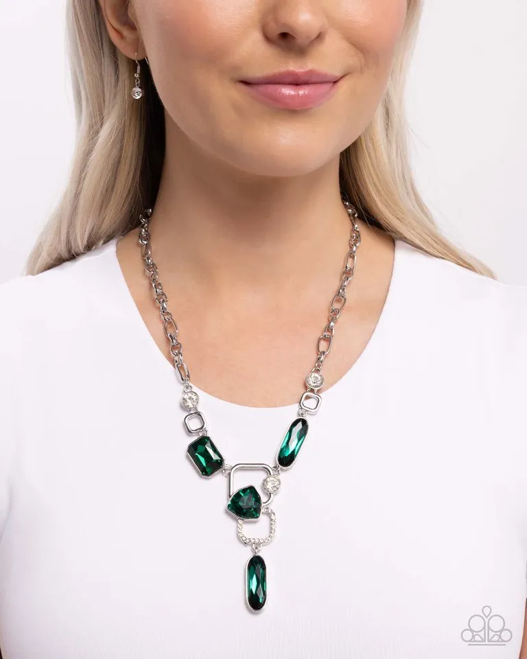 Paparazzi Necklace ~ Artistic Elegance - Green