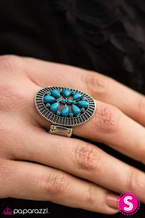 Paparazzi Ring ~ Autumn Adornment - Blue