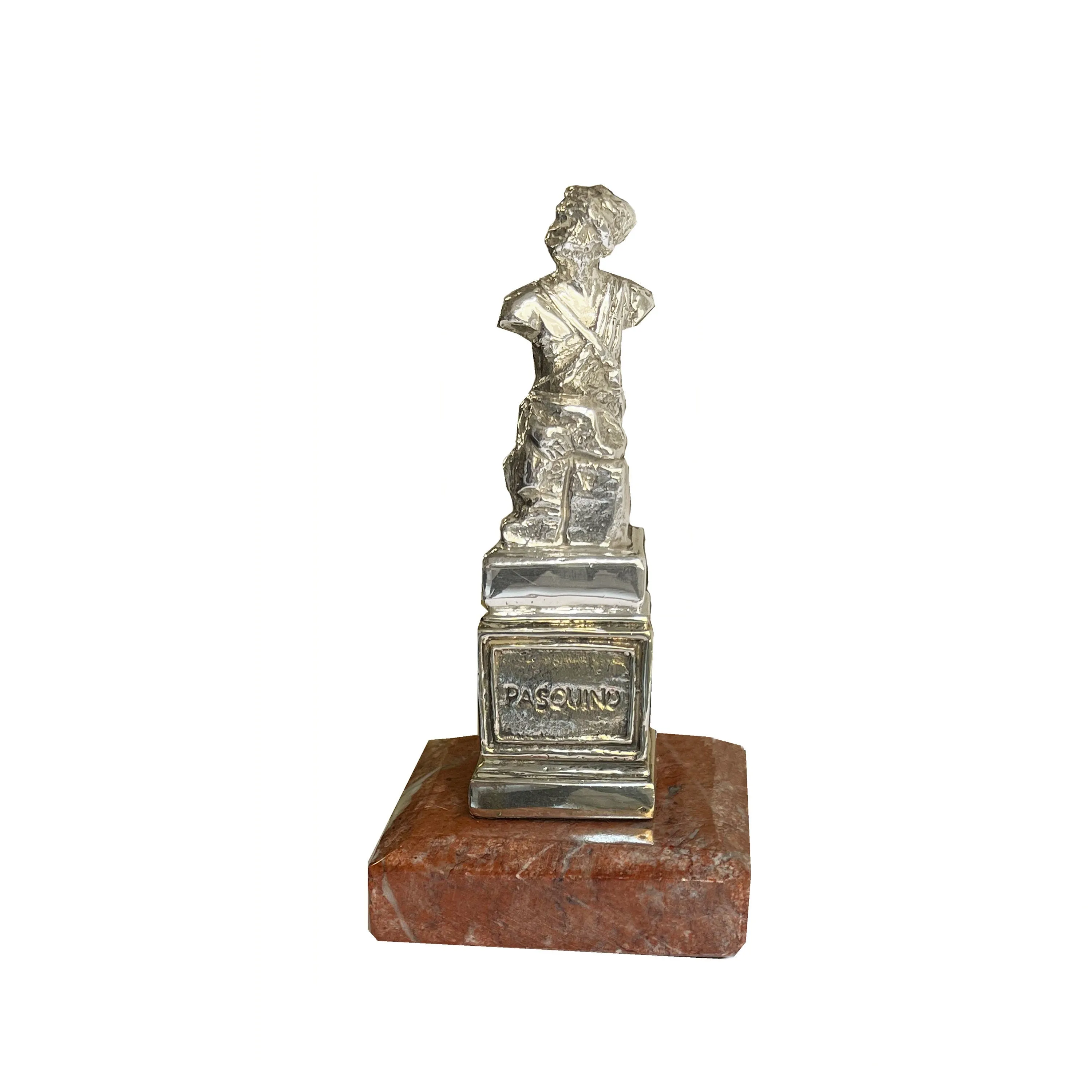 Pasquino statue sterling silver replica,the most famous of the "talking statues" of Rome!