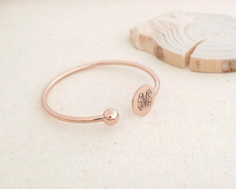 Personalised Bangle - Engraved Bangle Bracelet, Personalized Bangle Bracelet by Cushy Pups