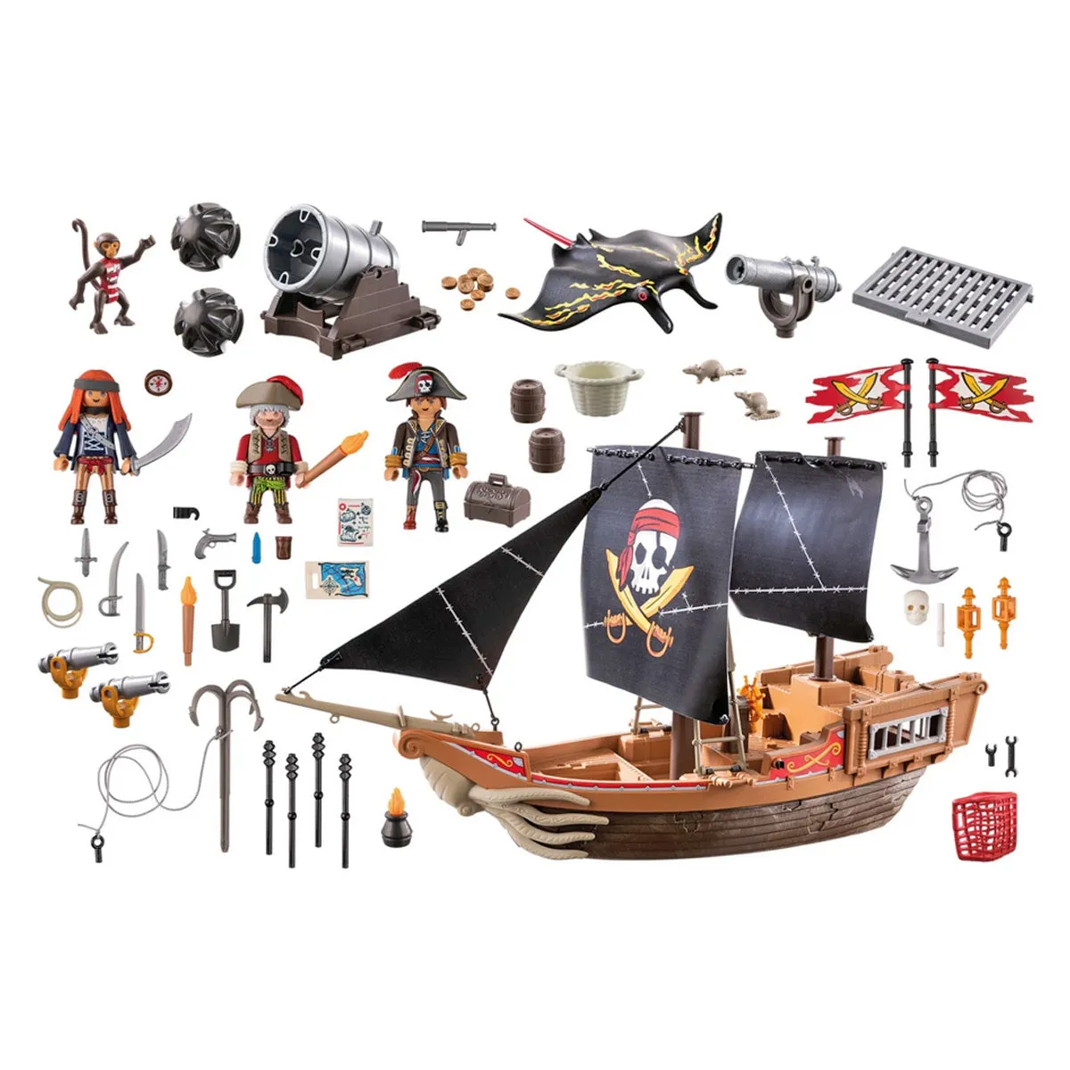 Playmobil Pirates: Large Pirate Ship Playset