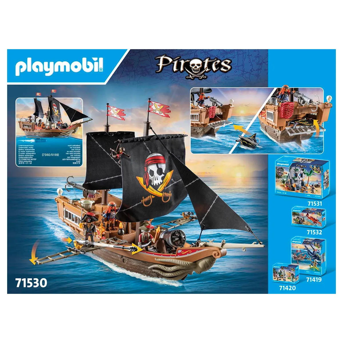 Playmobil Pirates: Large Pirate Ship Playset