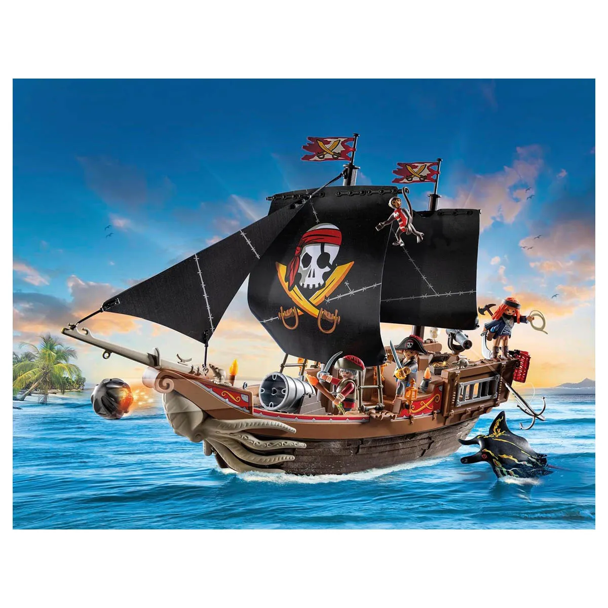 Playmobil Pirates: Large Pirate Ship Playset