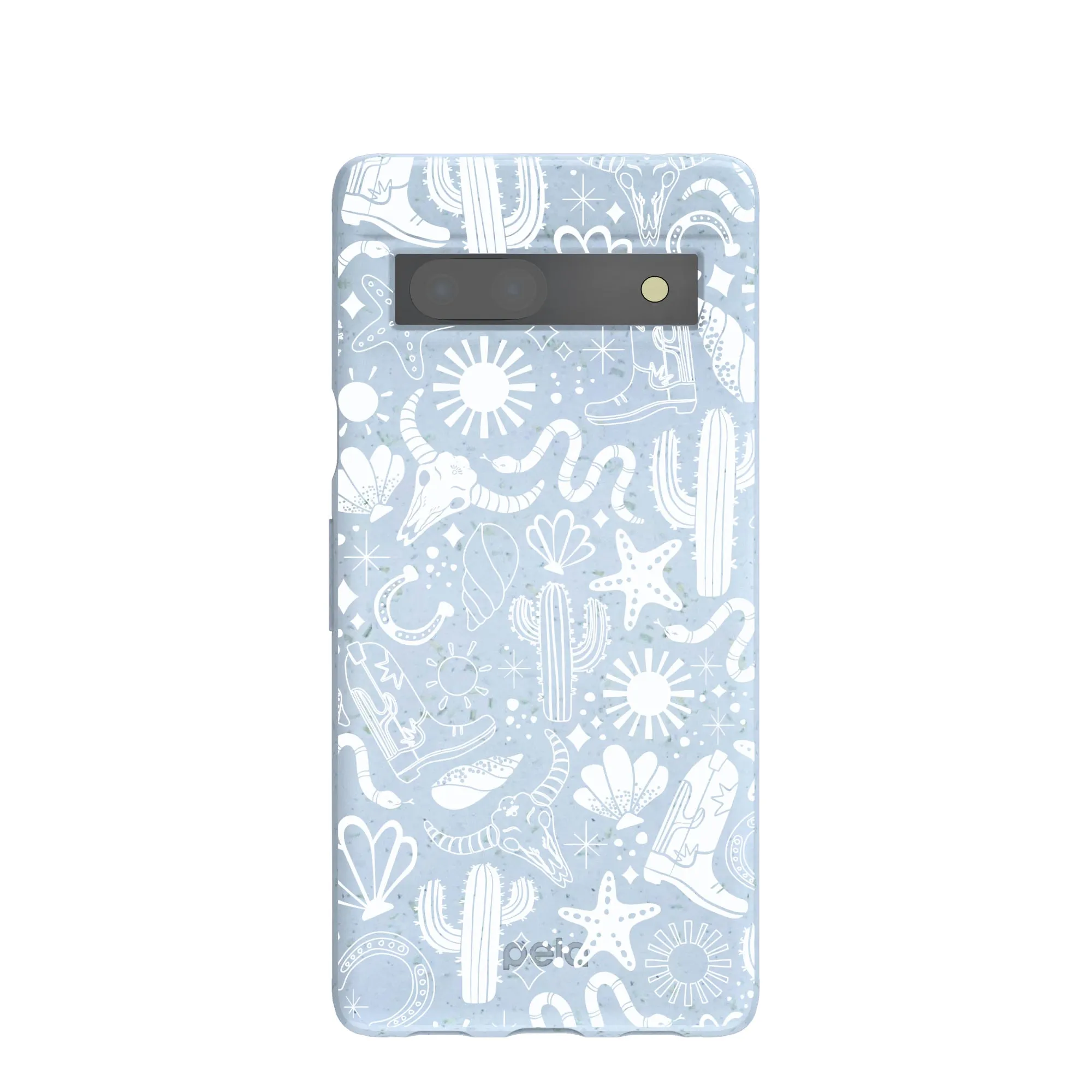 Powder Blue Coastal Rodeo Google Pixel 7a Case