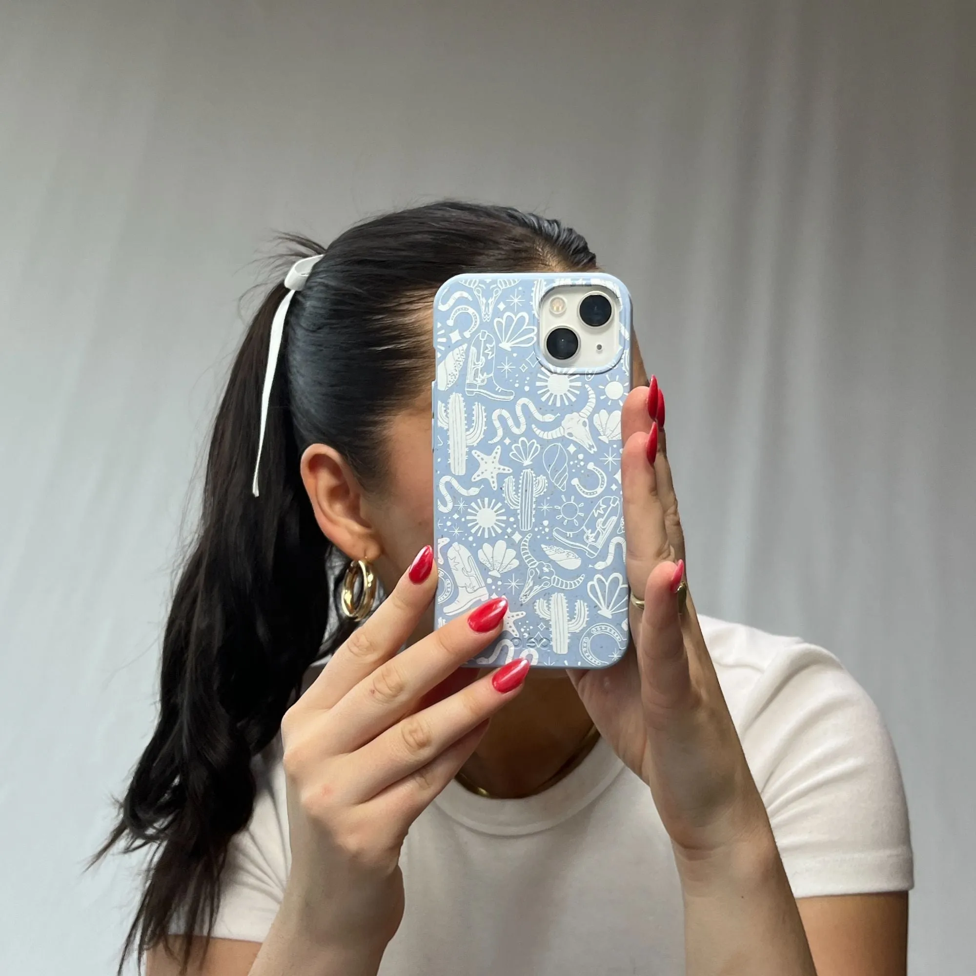 Powder Blue Coastal Rodeo Google Pixel 7a Case