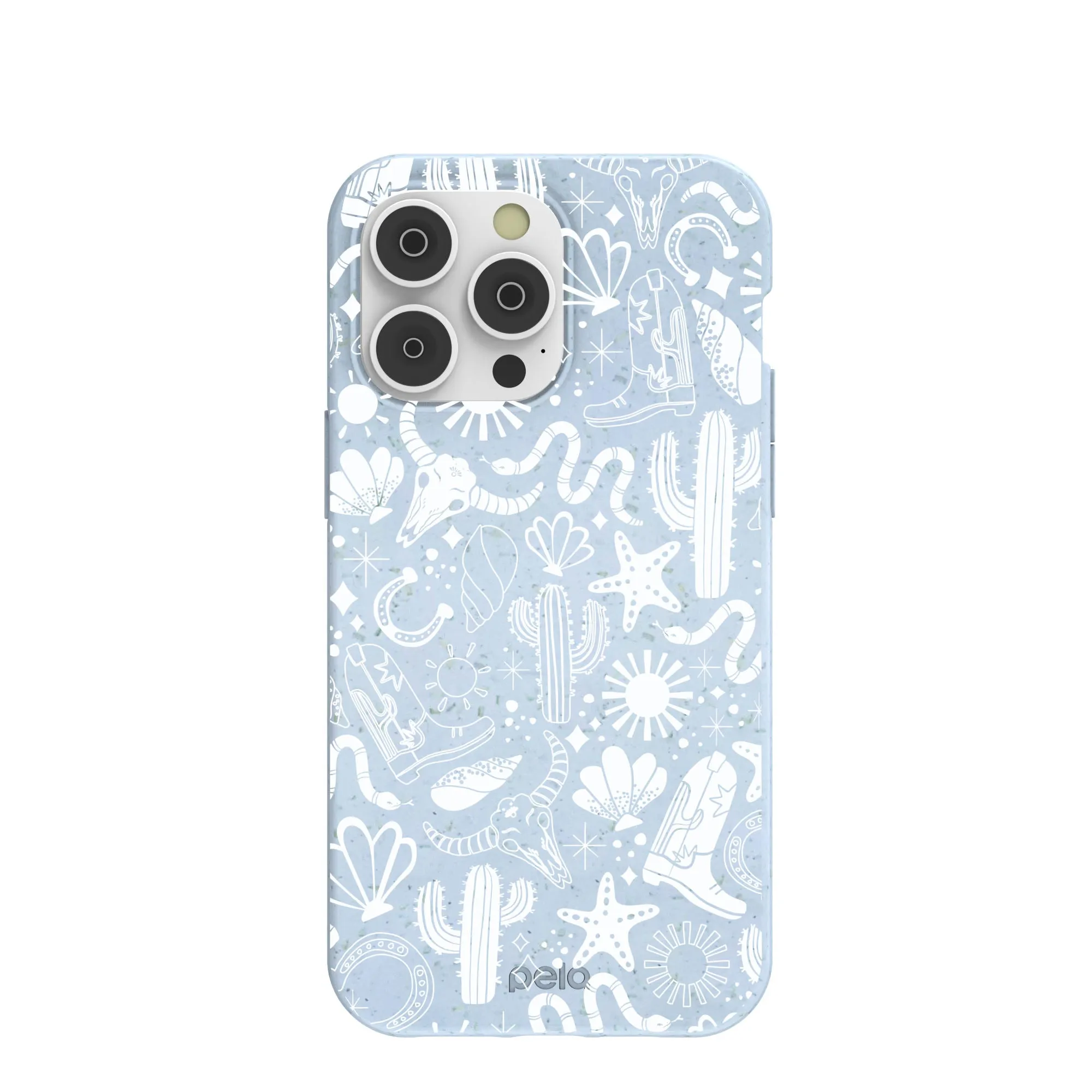 Powder Blue Coastal Rodeo iPhone 14 Pro Max Case