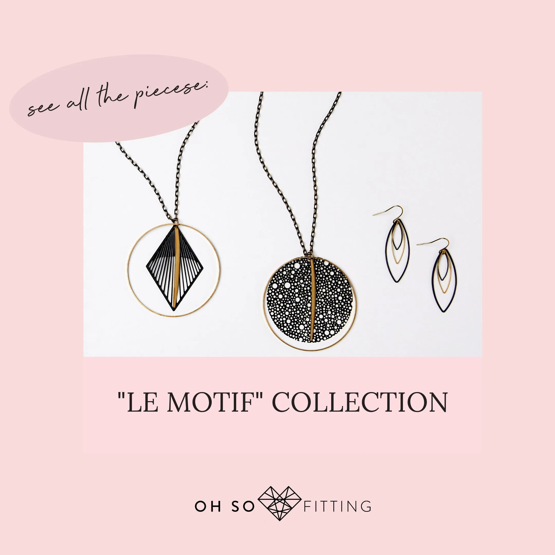 "Le Motif" Medium Marquise Drop Earrings