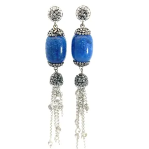 Royal Blue Long Earring