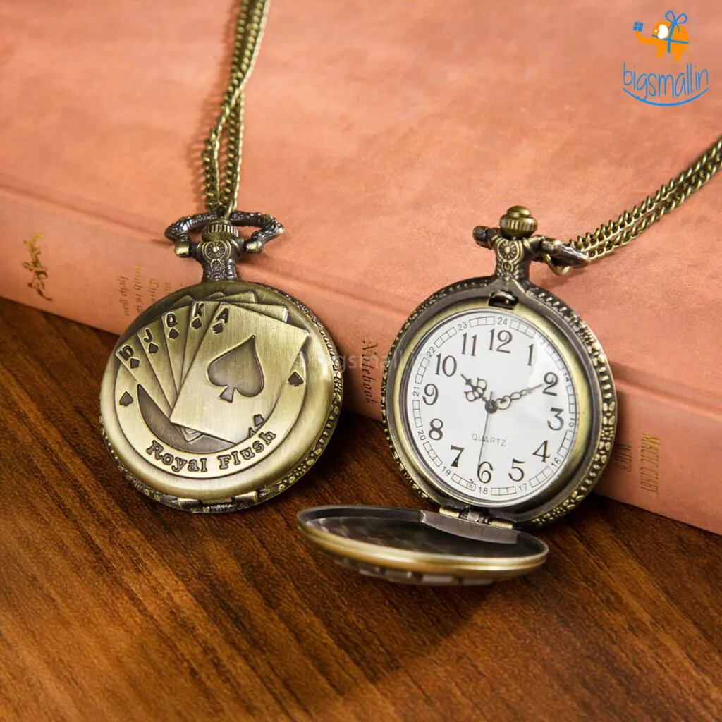 Royal Flush Pocket Watch