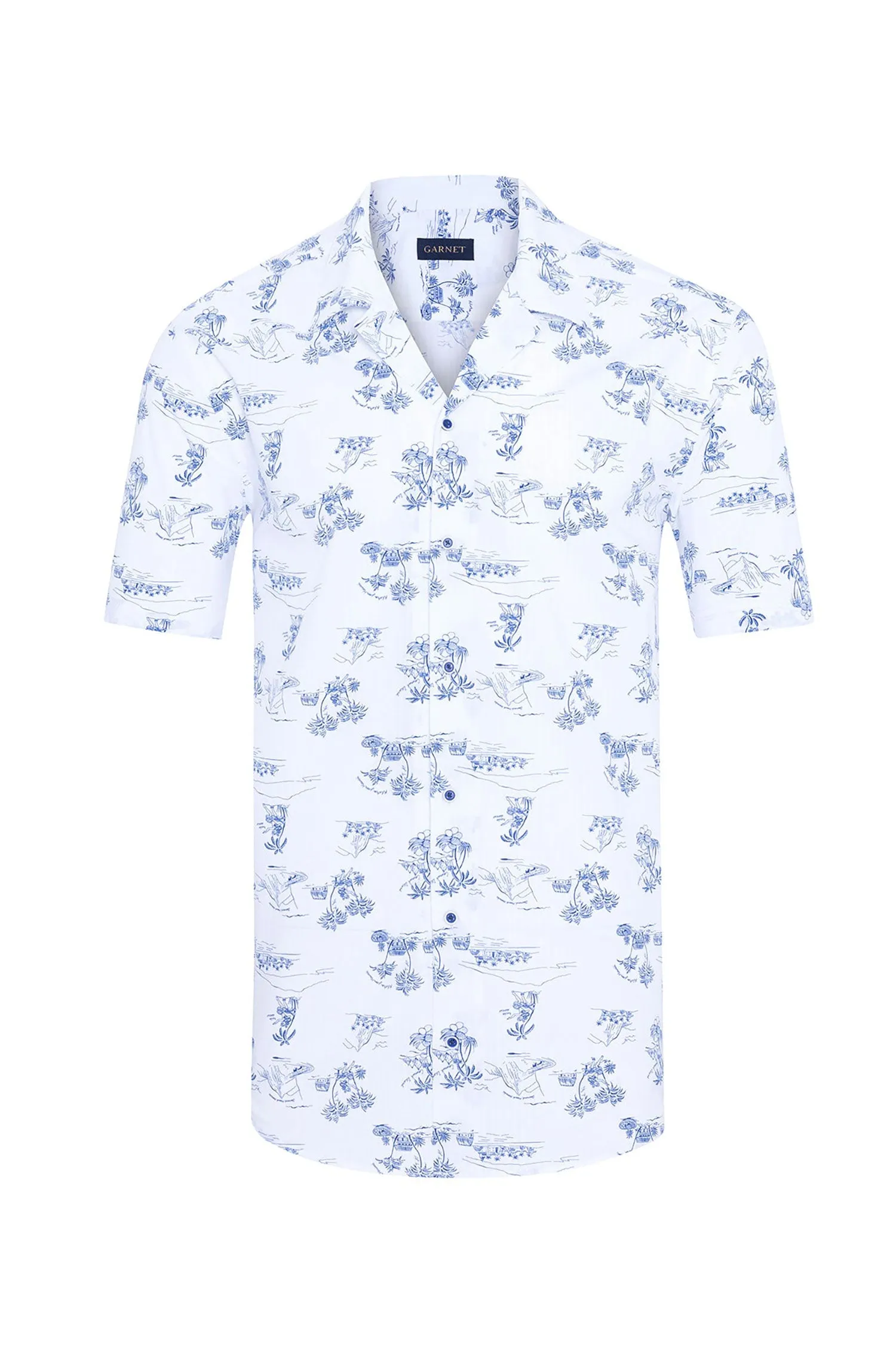 Seersucker Floral Short Sleeve Shirt