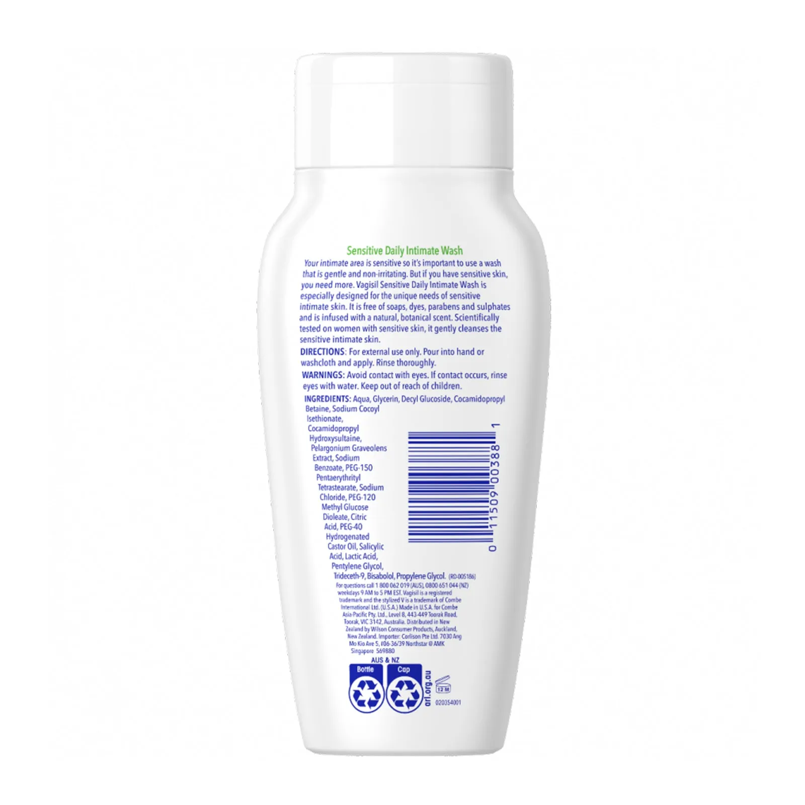 Sensitive Daily Intimate Wash 240ml