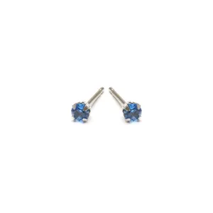 September Birthstone Stainless Steel Stud Earrings