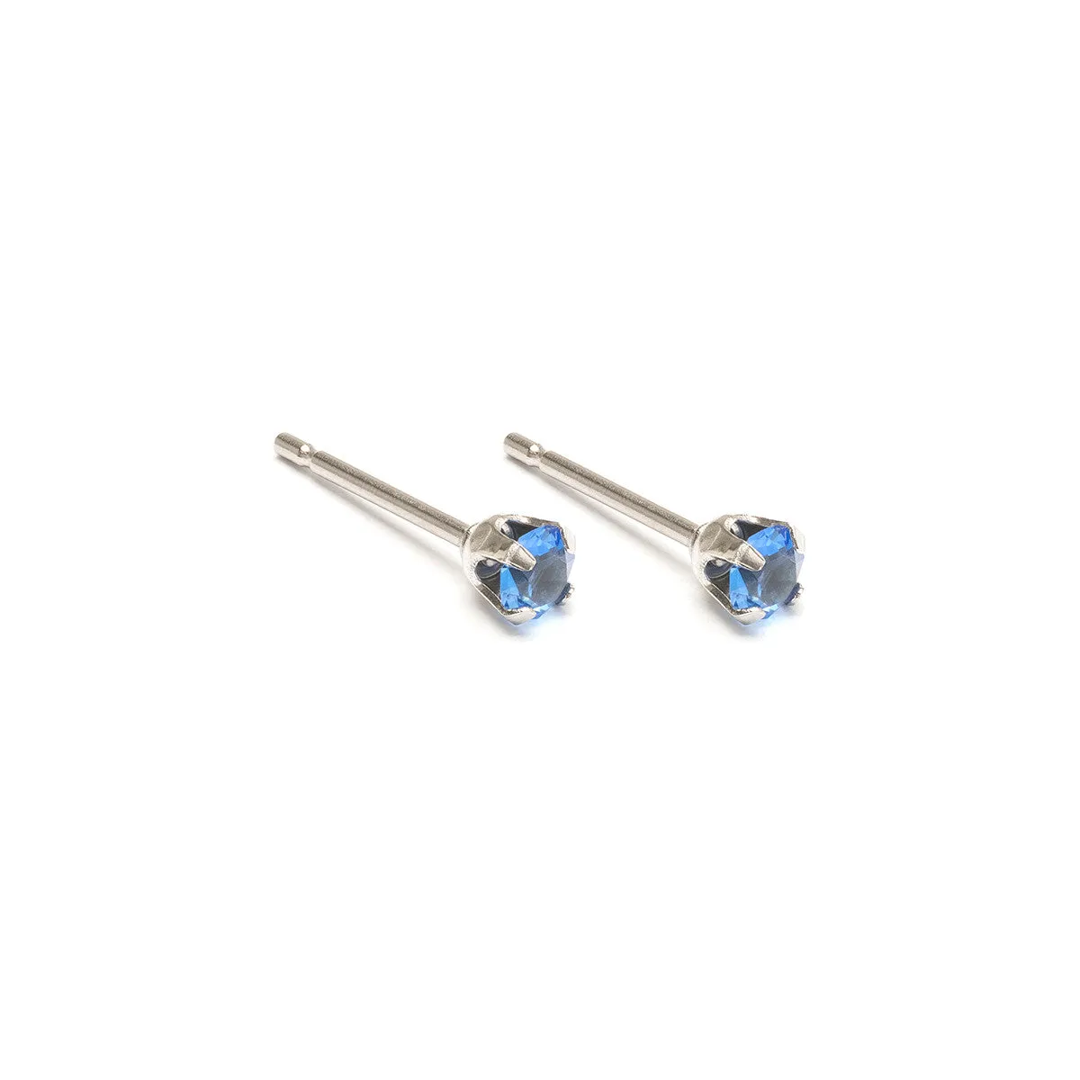 September Birthstone Stainless Steel Stud Earrings