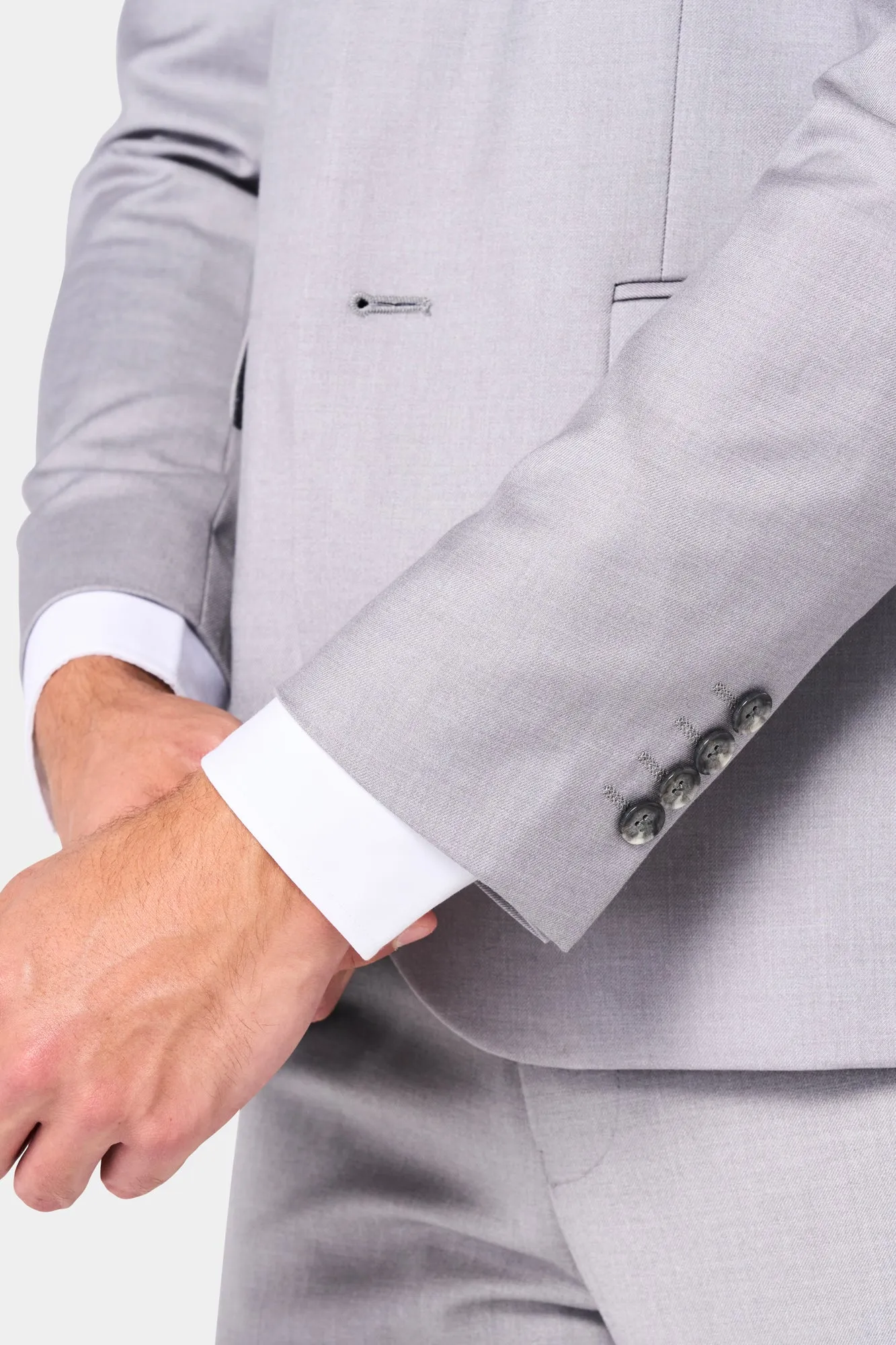 Silver Gray 2 Button Suit