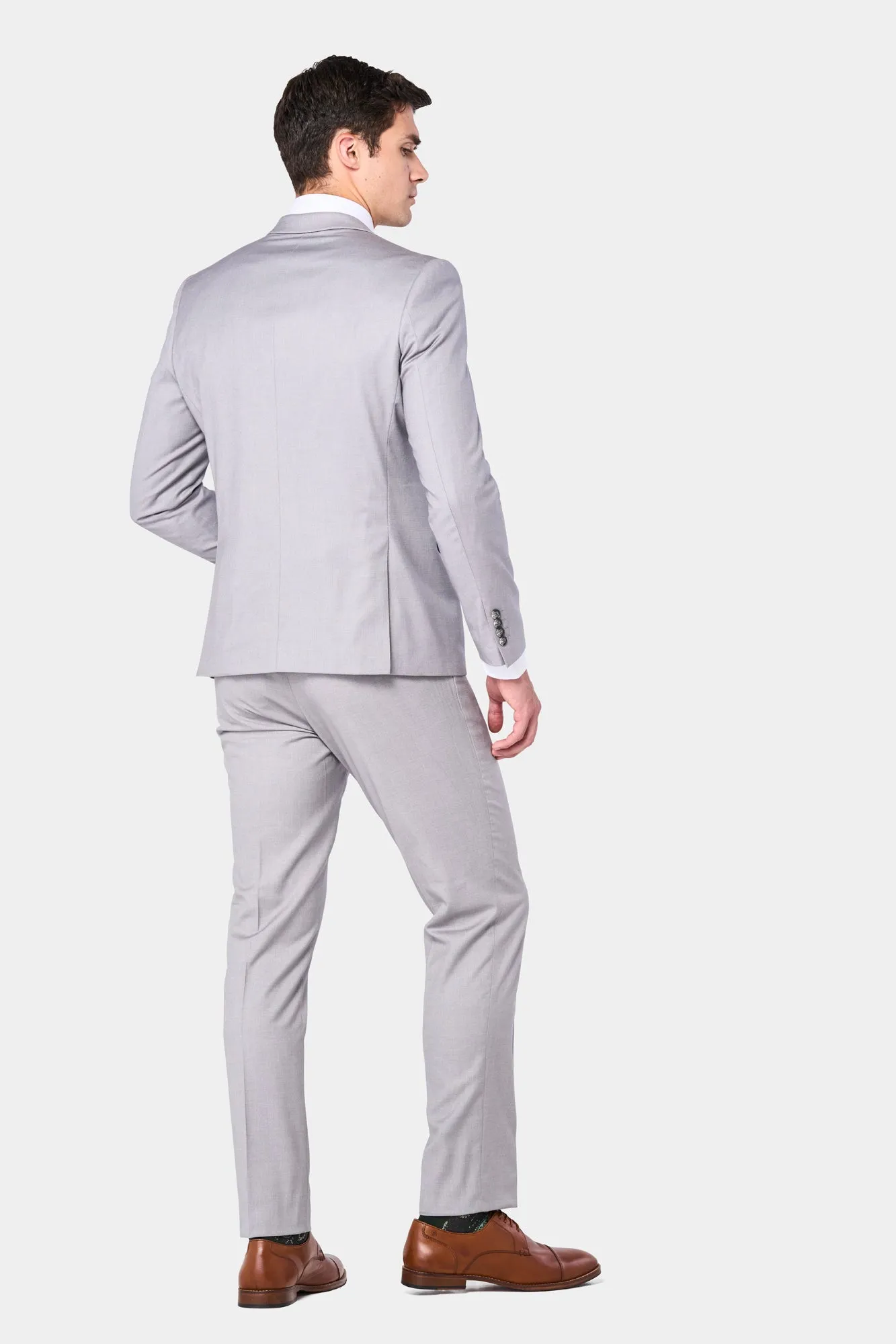 Silver Gray 2 Button Suit