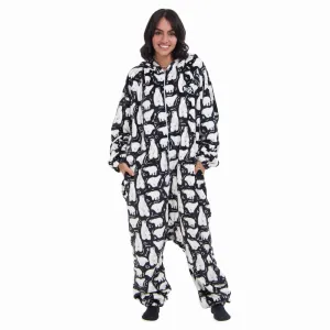 Snuggs Blanket Onesie Black Polar Bear