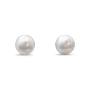 Southsea Cultured Pearl Stud Earrings - 18ct Yellow Gold