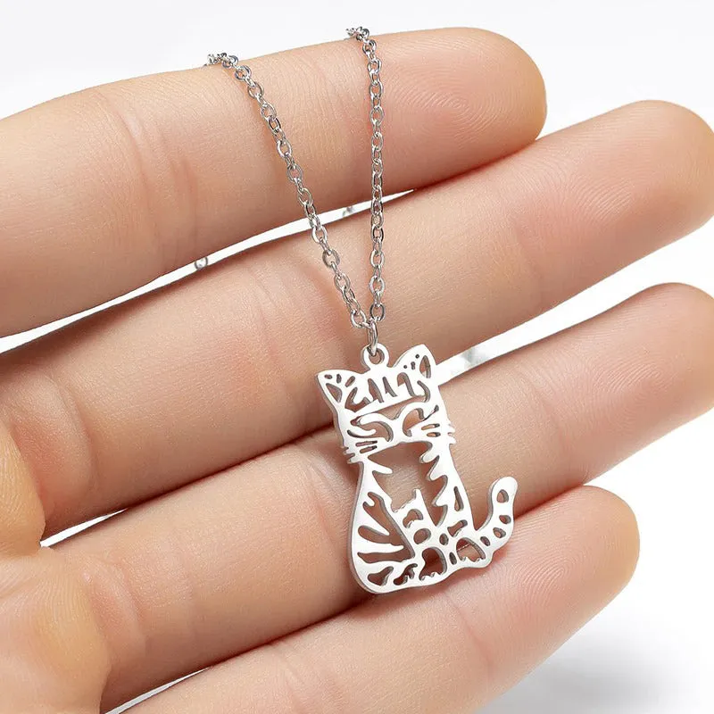 Stainless Steel Unique Animal Themed Necklace