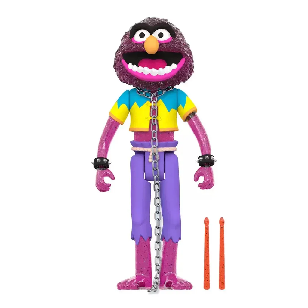 Super7 ReAction Figures - Muppet Show: Electric Mayhem Band - Animal (Glitter)