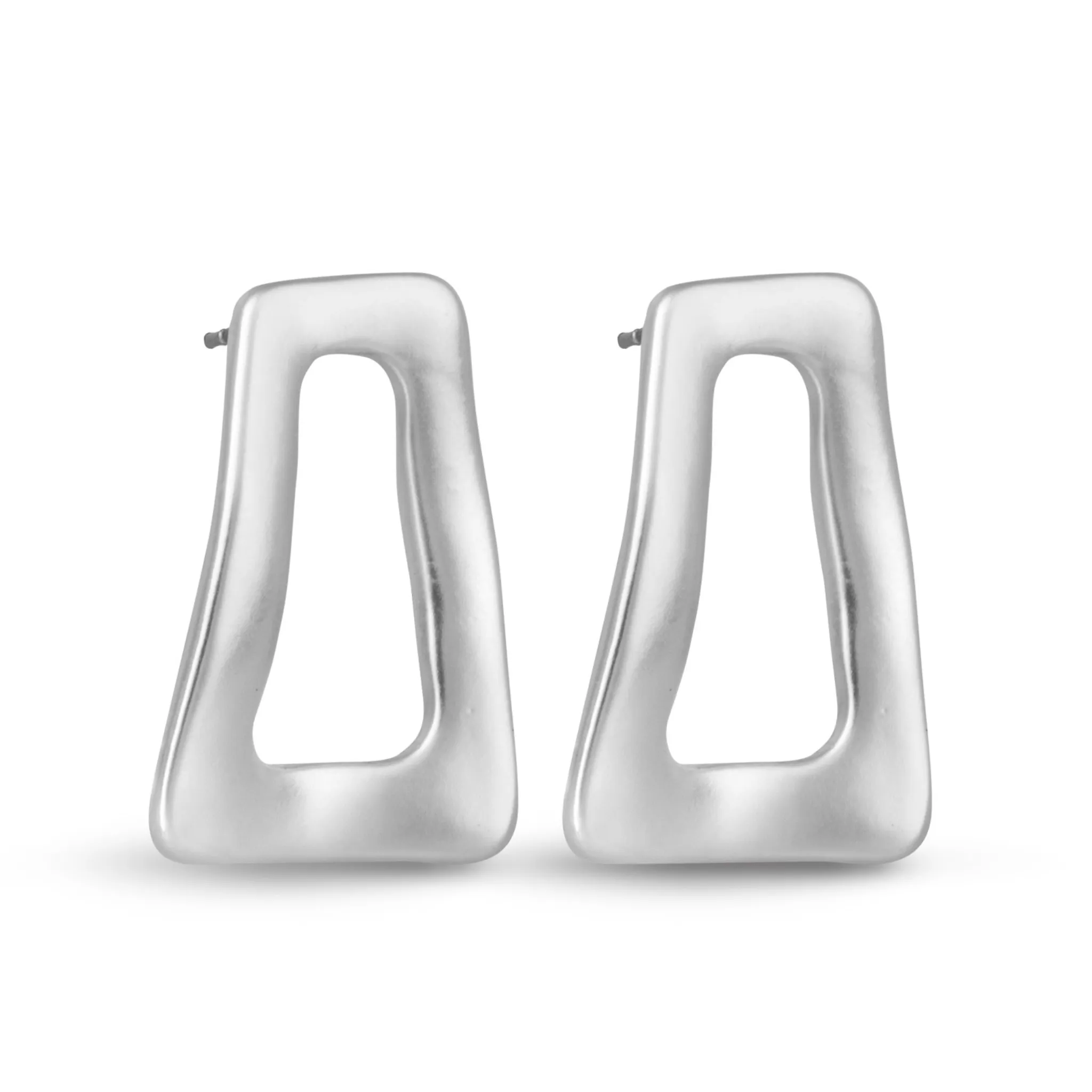 Tina Open Trapezoid Studs