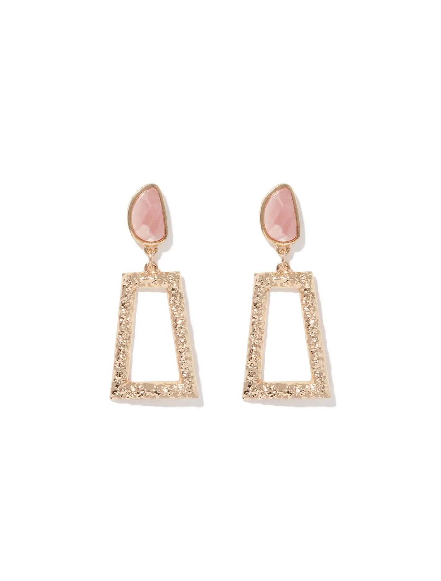 Tonya Textured Stone Earrings